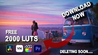 2000 Filmmaking LUTs and Presets Bundle | Free Download🤯