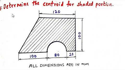 Problem on Centroid, Engineering Mechanics