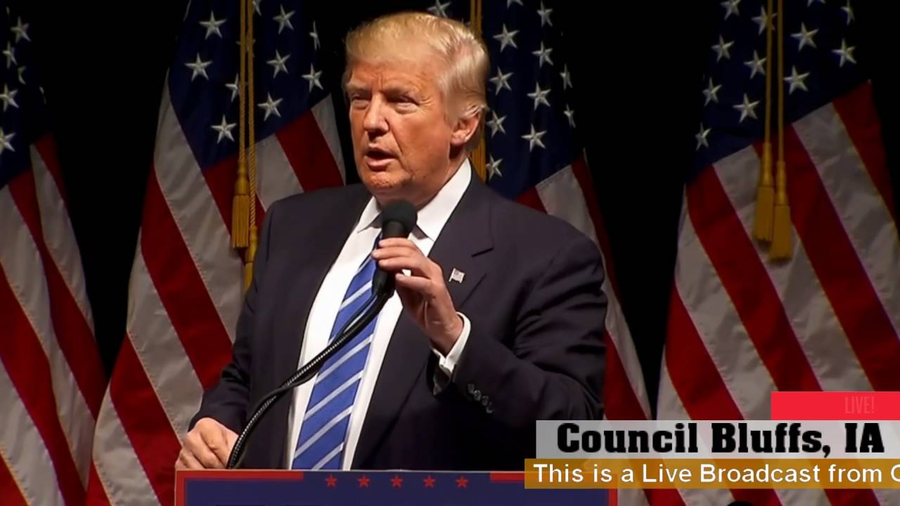Live Stream:Donald Trump Rally in Council Bluffs, IA (8-28-16) events in atlanta