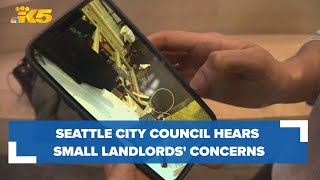 Seattle Council committee hears small housing providers' concerns