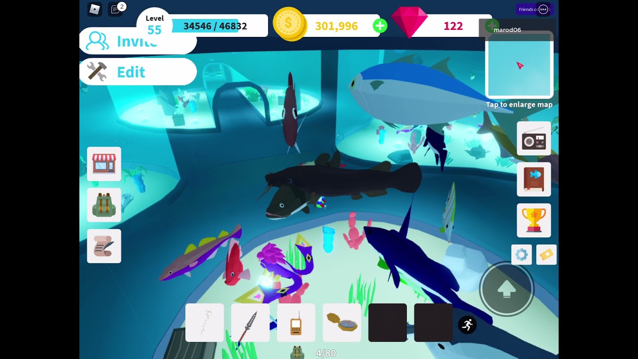 Aquarium Tour In Fishing Simulator Roblox YouTube 