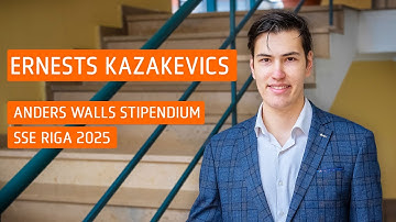 Ernests Kazakevičs receives the Anders Wall Scholarship 2025