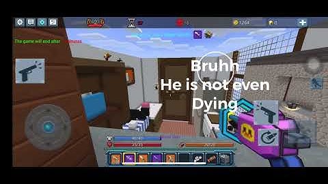 Playing with a hacker in build and shoot (Blockman Go)