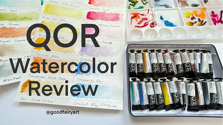 QOR watercolor review // unboxing, swatches and demo
