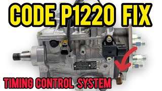 CODE P1220 FIX Toyota 1HF- FTE | Timing Control system Open Circuit | Land Cruiser 100 Series CODE P1220 FIX Toyota 1HF- FTE | Timing Control system Open Circuit | Land Cruiser 100 Series