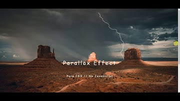Pure CSS Parallax Scrolling | No JavaScript | HTML & CSS