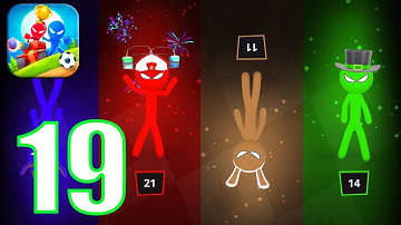 Stickman Party -Tournament Mode 1234 Players Free Random Gameplay Walkthrough Part 19 (Android,iOS)
