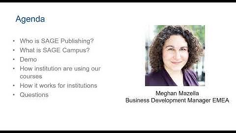 SAGE Campus product overview webinar