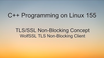 C++ Programming on LInux - WolfSSL TLS Nonblocking client example