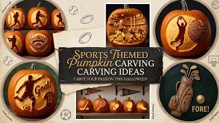 Bold! 🏈 Sports Themed Pumpkin Carving Ideas 2026 with Team Logos and Laced Ball Designs Ready Now