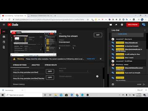 drawing live stream - YouTube