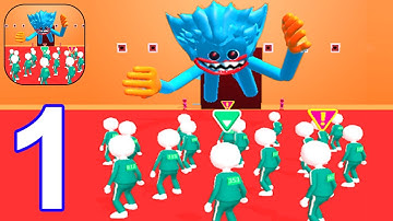 Poppy Playtime : Squid Game - Gameplay Walkthrough Part 1 Level 1 - 12 (Android,iOS)