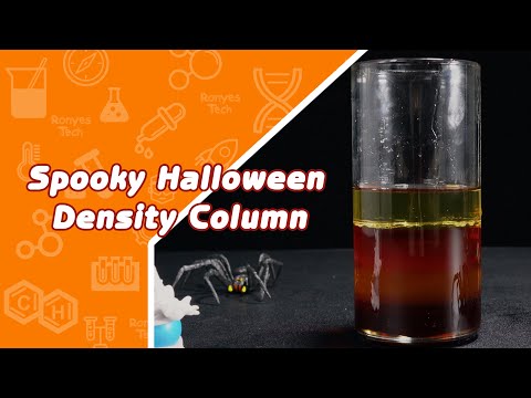 Spooky Halloween Density Column - Halloween Science