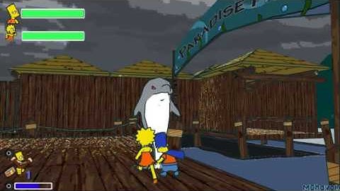 Simpsons The Game PSP Walktrough Level 7 The Day of Dolphin