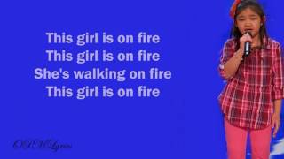 ... angelica hale - this girl is on fire[lyrics](cover)