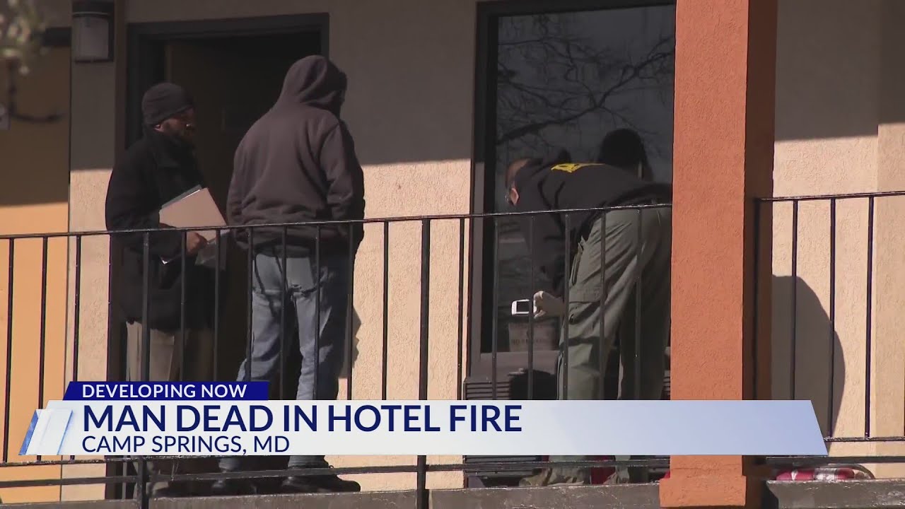 Man found dead after hotel fire in Prince George's County - YouTube