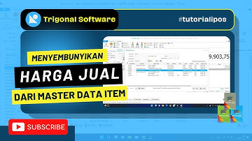 MENYEMBUNYIKAN HARGA JUAL DARI MASTER DATA ITEM DAN PENCARIAN  #tutorialipos #masterdata #ipos5