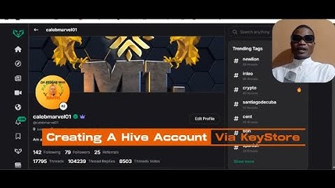 Creating A Hive Account Via KeyStore