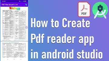 How to Create pdf reader app in android studio | simple PDF Reader App | PDF Viewer Android Studio