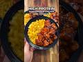 High Protein Korean Fried Chicken Mac & Cheese #shorts