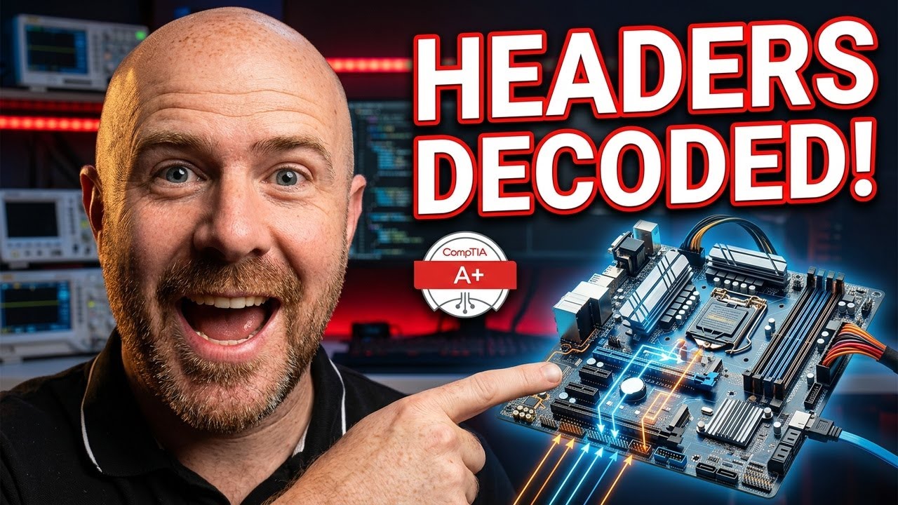 CompTIA A+ Motherboards Decoded | Headers, Cables & Setup - YouTube