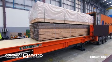 RÚT HÀNG GỖ DÀI TRONG CONTAIER BẰNG COMBI-CSS | MÁY RÚT CONTAINER TỰ ĐỘNG | SAPATCO