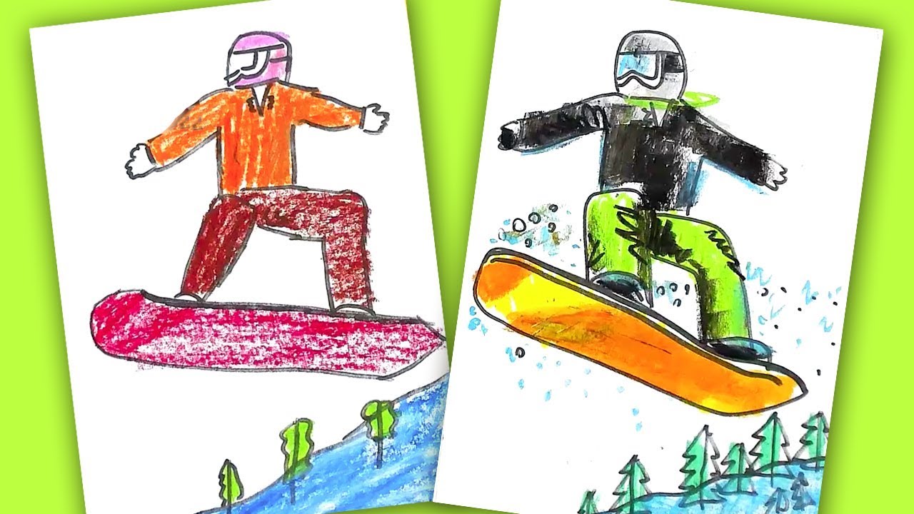 Learn to Draw Snowboarding