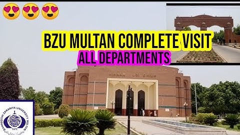 BZU Multan all Departments visit | Largest University in South Punjab | Bahaudin Zakrya University