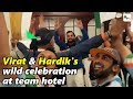 Exclusive: Kohli, Pandya joins wild celebrations at team hotel after series win
