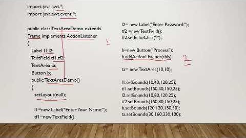 Java | programming examples on awt video part 4 by Ms. Beena Kapadia