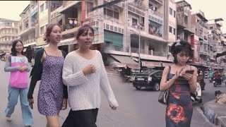 Asia! Daily life in Cambodia! 4k Street View  ﹝ Strolling Tour ﹞   金邊4k街景！柬埔寨生活日常！