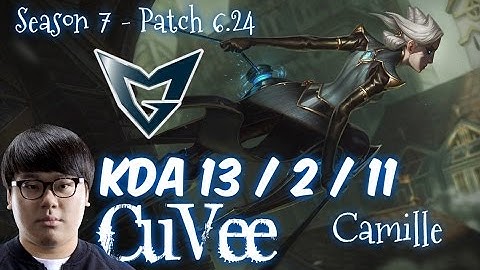 SSG CuVee CAMILLE vs DARIUS Top - Patch 6.24 KR Ranked