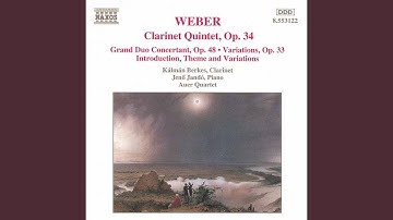 Introduction, Theme and Variations for Clarinet and String Quartet