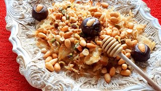 المثرودة /المثرودة الليبية/ مثرودة مورقة وخفيفة /وجبة ليبية /مثروده ناجحة وطريقة ساهلة