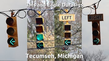 3M and Eagle Durasig traffic signals - Tecumseh, Michigan