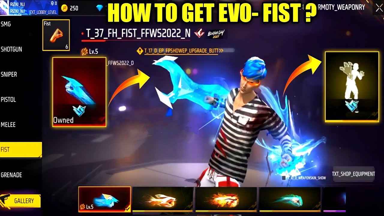 New Updates in Free Fire: Infinite Codiguin, Tech Style, Fist, 1st