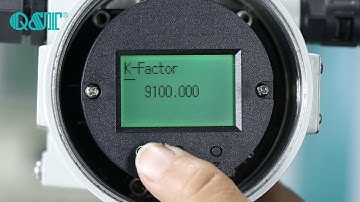 How to change gas to liquid measurement of vortex flow meter