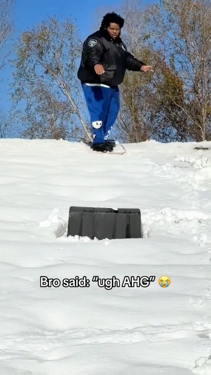 The stray snowball at the end ?
