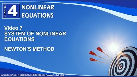 CHP4V7  Systems of Nonlinear Equations