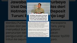 Respons Menkeu Purbaya Seusai Diprotes Hotman Paris Soal Bunga Deposito Turun Usai Kucuran Rp 200 T