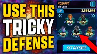 USE THIS TRICKY CC DEFENSE - WHAT TO DO IN RAID ROOM? - MARVEL Strike Force - MSF