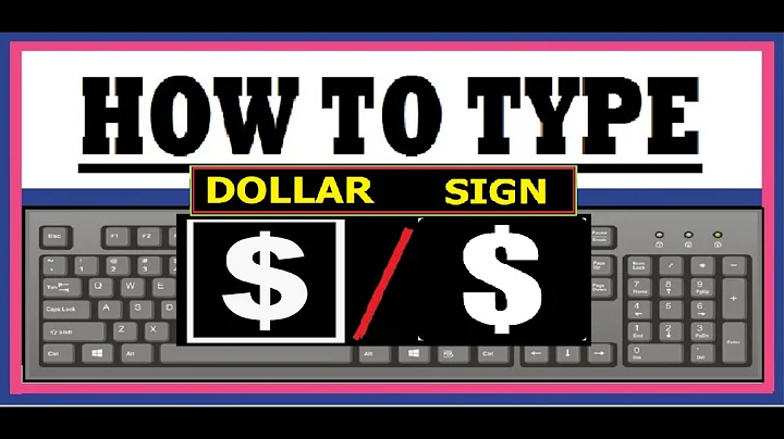 How to type Dollar Sign Currency Symbol