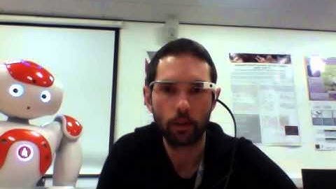 Real time blink / eye closure tracking using Google Glass and an Aldebaran Nao