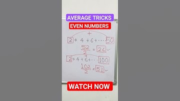 Average of even numbers #average #tricks #maths #trending #educationalvideo #viral #youtubeshorts