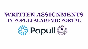 For RU Instructors 06: Accept Written Assignments in Populi Academic Portal