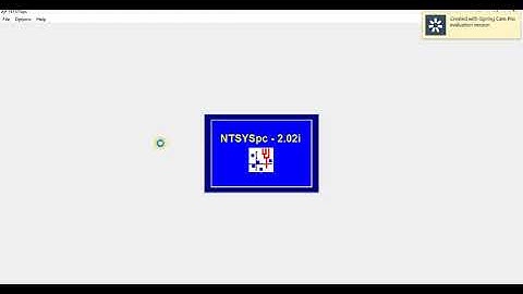 NTSYSpc, Numerical Taxonomy System