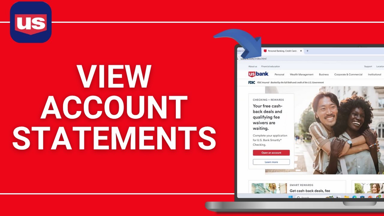 How to View Your Account Statements in U S Bank Online - YouTube