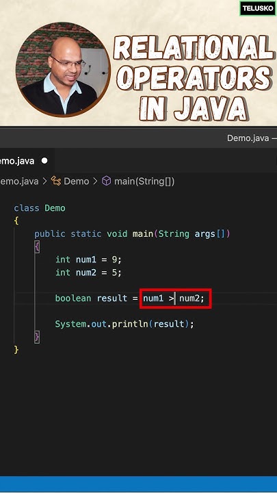 Relational Operators in Java - YouTube