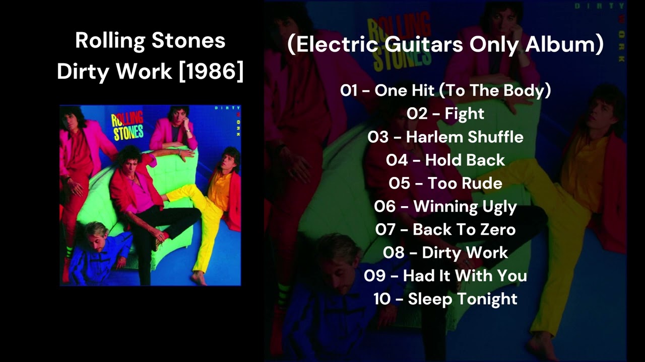 Rolling Stones - Dirty Work [1986] (Electric Guitars Only Album