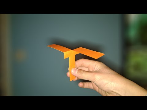 How to make a paper helicopter that flies/Vliegende helikopter van papier maken